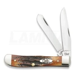 Case Cutlery Trapper Burnt Bone Pocket Knife 03573