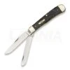 Case Cutlery Trapper Rough Black Series Pocket Knife 18221 -Knife Shop 22835 CA18221 01