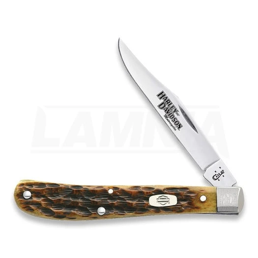 Case Cutlery Slimline Trapper Harley Pocket Knife 52153 3 Case Cutlery Slimline Trapper Harley Pocket Knife 52153