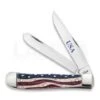 Case Cutlery Patriotic Trapper Smooth Bone Pocket Knife 64132 -Knife Shop 23229 CA64132 01
