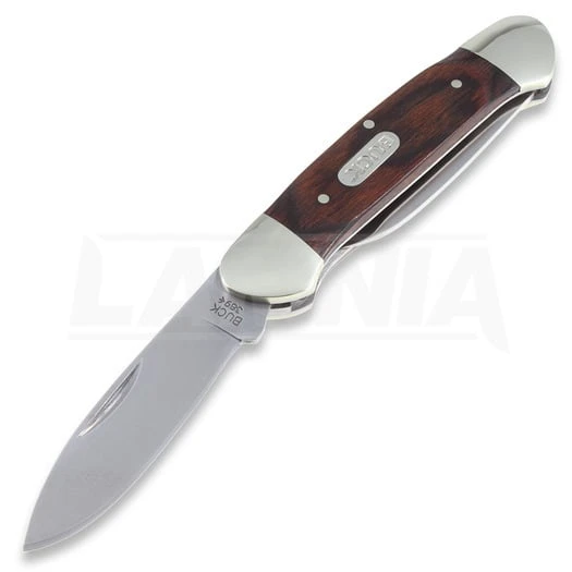 Buck Canoe Folding Knife, Wood 389BRS 3 Buck Canoe Folding Knife, Wood 389BRS