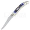 Case Cutlery Small Texas Toothpick Pocket Knife, Blue 2804 -Knife Shop 2616 CA2804 01