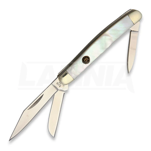 Hen & Rooster Stockman Mini Pocket Knife, Mother Of Pearl 3 Hen & Rooster Stockman Mini Pocket Knife, Mother Of Pearl