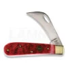 Hen & Rooster Hawkbill Red Pick Bone Pocket Knife