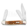 Case Cutlery Large Stockman Amber Bone Pocket Knife 128 -Knife Shop 60172 CA128 01