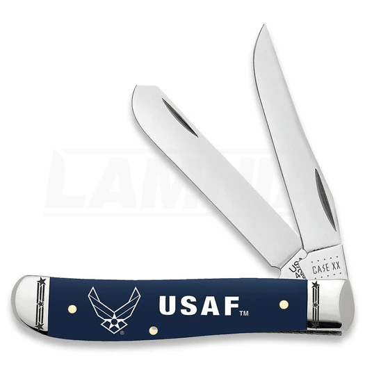 Case Cutlery U.S. Air Force Mini Trapper Pocket Knife 32402 3 Case Cutlery U.S. Air Force Mini Trapper Pocket Knife 32402