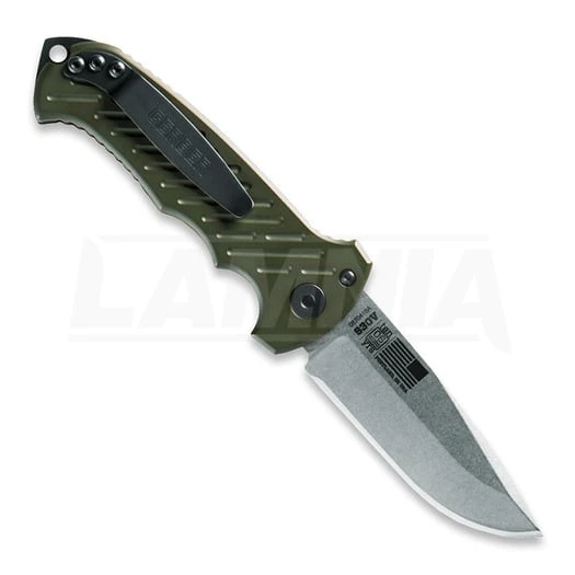 Gerber Auto 06 10th Anniv DP GRN Folding Knife 1263 4 Gerber Auto 06 10th Anniv DP GRN Folding Knife 1263 - Image 2
