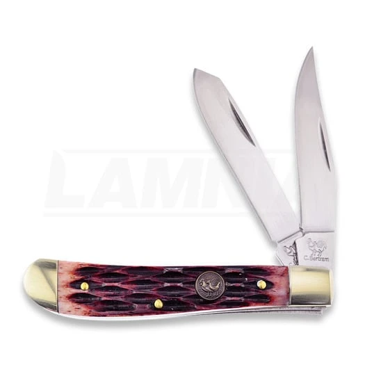 Hen & Rooster Small Trapper Red Bone Folding Knife 3 Hen & Rooster Small Trapper Red Bone Folding Knife