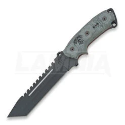 TOPS Steel Eagle Sawback Knife, Tanto 107D