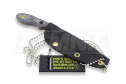 TOPS Mini Scandi Knife Micarta, Black MSKBLM -Knife Shop 9261 TPMSKBLM 03